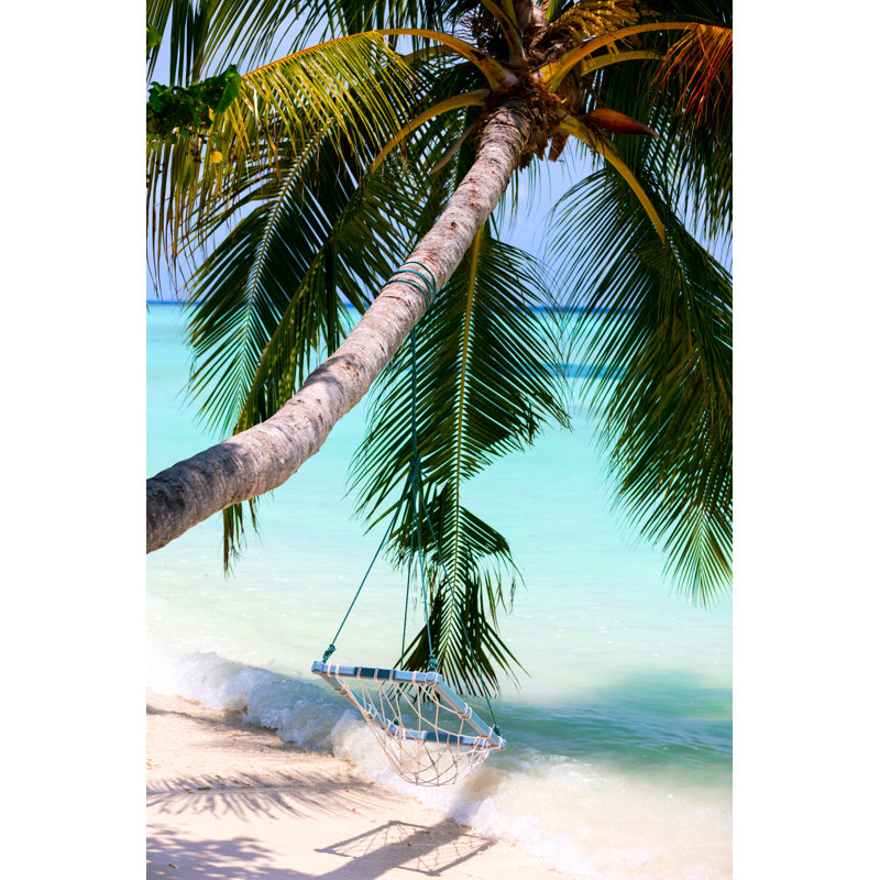 Tropical Beach - Wrapped Canvas Print, 46cm H x 30cm W x 3.8cm D