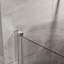Porte de douche pivotante, porte de douche en verre trempé épais de 1/4 po d'épaisseur, conception sans cadre-112517847