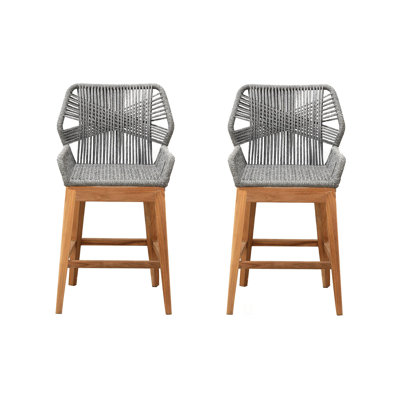 Beverly Outdoor Teak Bar Stool