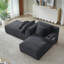 Chaise longue double compressible avec porte-gobelets, causeuse Fluffy-543003892