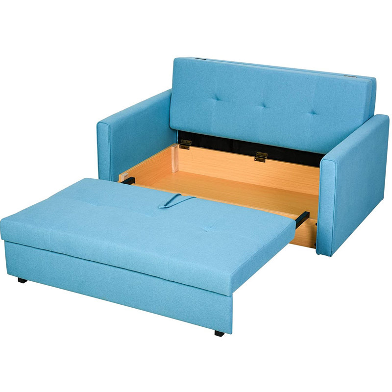 Chaplin 2 Seater Sleeper, Blue