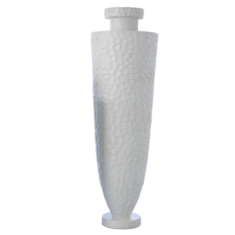 Monumental Chiseled Vase-Lg, 44.25" H x 13.75" W x 13.75" D