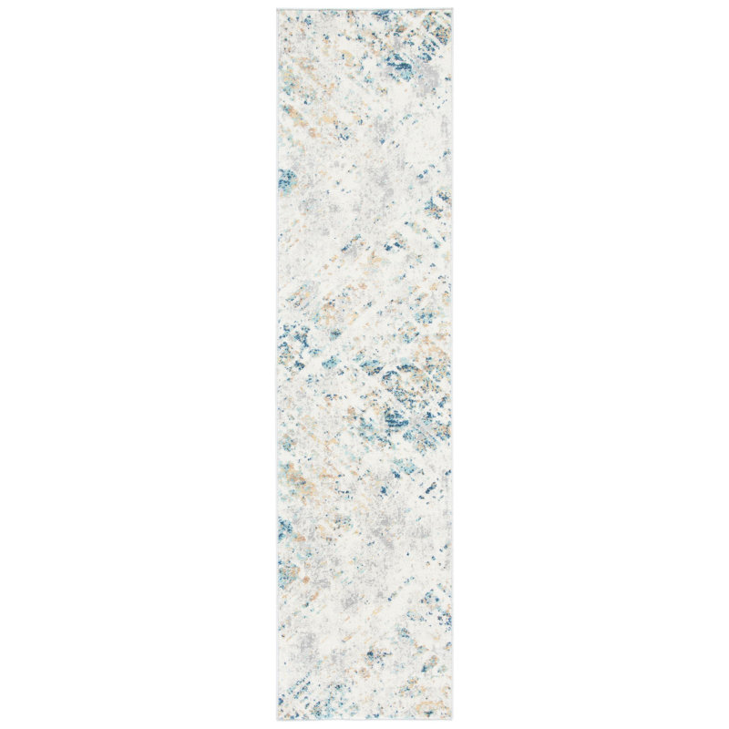 Hussain Performance Abstract Rug, Runner 2' x 8'