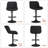 Modern Bar Stool Set Of 2, Adjustable  Upholstered Swivel Counter Stools, Counter Height Bar Stools With Back & Footrest For Kitchen Island-946084320