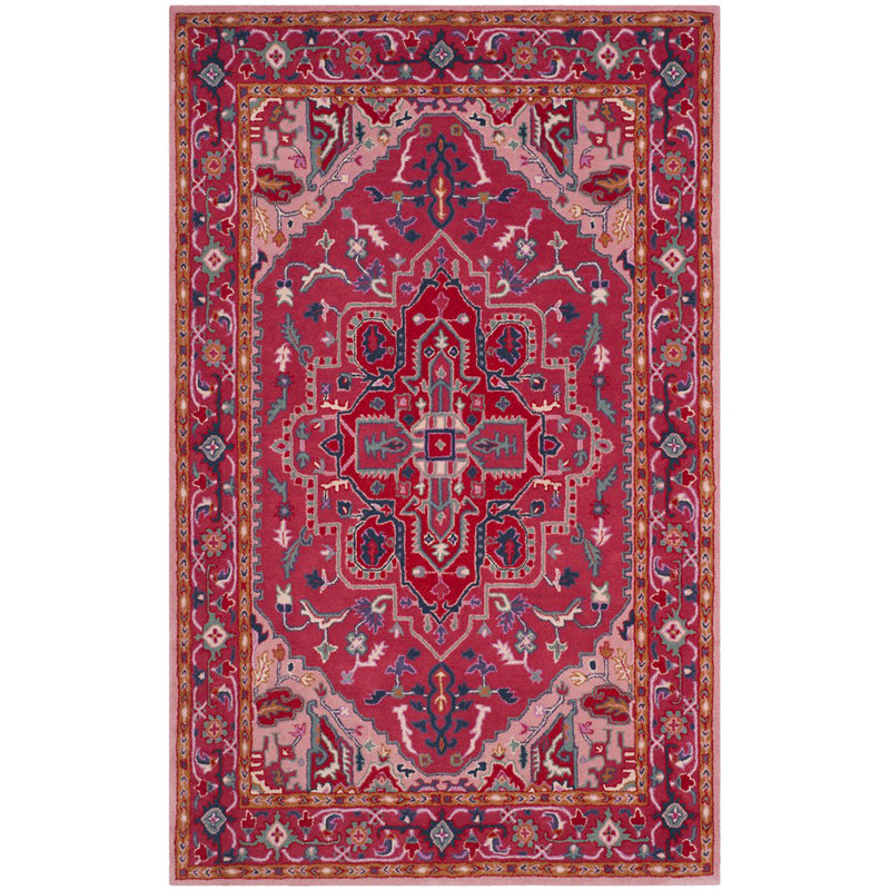 Bellagio Hand Tufted Wool Oriental Rug, Rectangle 4' x 6'