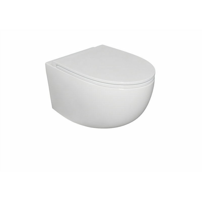 Saniterra 6L LPF Round Chair Height Wall Hung Toilets (Seat Included)