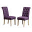 Ensemble de salle à manger 5 pièces à pieds tournés avec 4 chaises capitonnées-1042356153-1042356154