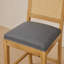 Tabourets de bar rustiques en bois massif naturel avec dossier en rotin et coussin en lin (paquet de 2)-59388976-59388985-59388987