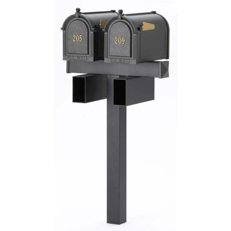 74" H Multi-Mount Post, Black