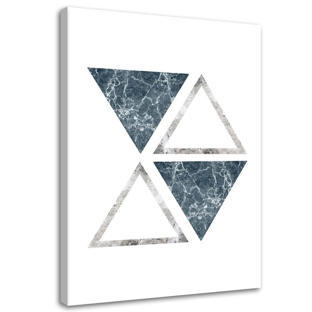 Leinwandbild Abstract Marble Triangles