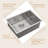 28'' L Single Bowl Ceramic Kitchen Sink