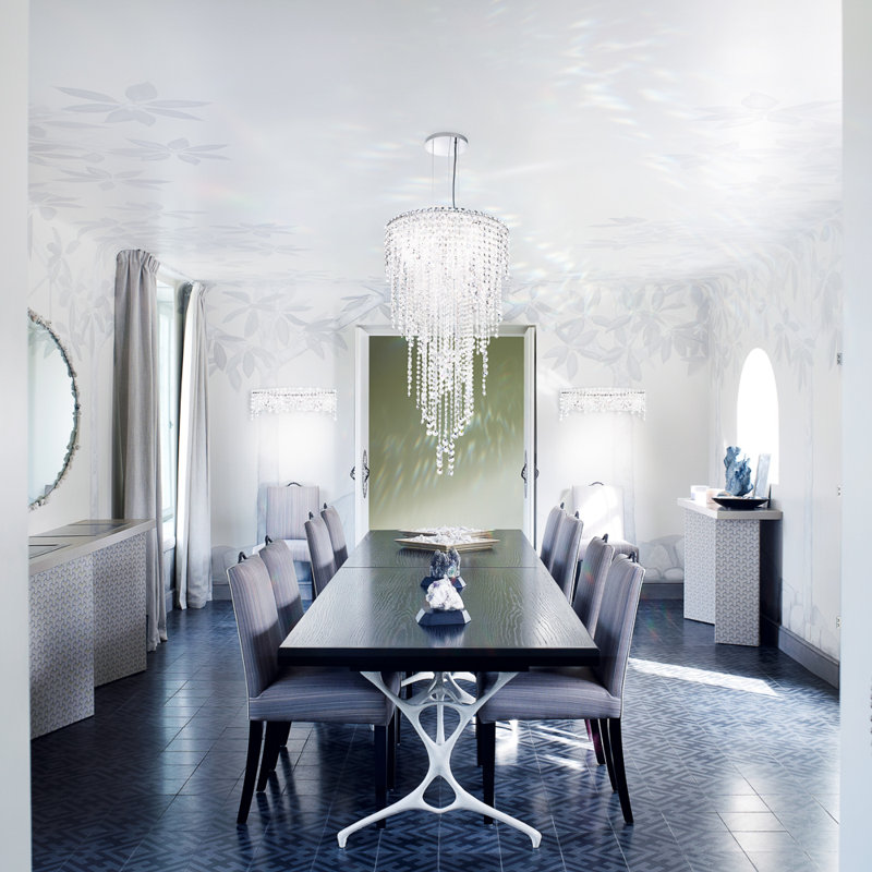 Chantant 5 - Light Chandelier, Heritage Clear