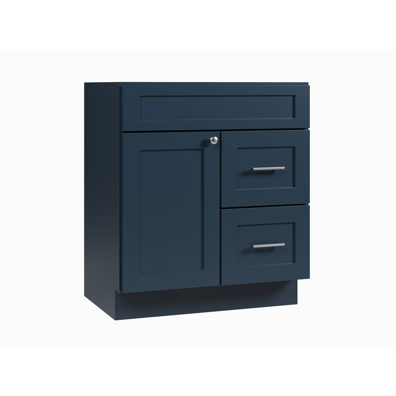 Meuble-lavabo avec tiroir 30 po Disar, Bleu