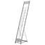 Porte-journal en métal argenté pour bureau, salon commercial, magasin - 10 compartiments, surface lisse, porte-revues à installation rapide, conception amovible