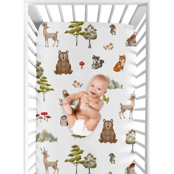 Sweet Jojo Designs The Woodland Pals 4 Piece Crib Bedding Set & Reviews ...