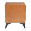 Table de chevet Zarif noir et noyer