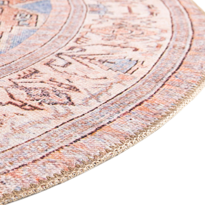 Tapis transitionnel de couleur bleu-brun