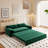 3-in-1 Convertible Queen Pull Out Sofa Bed, 66" Velvet Sleeper Sofa with Side Storage for Home Apartment Office-1333467505