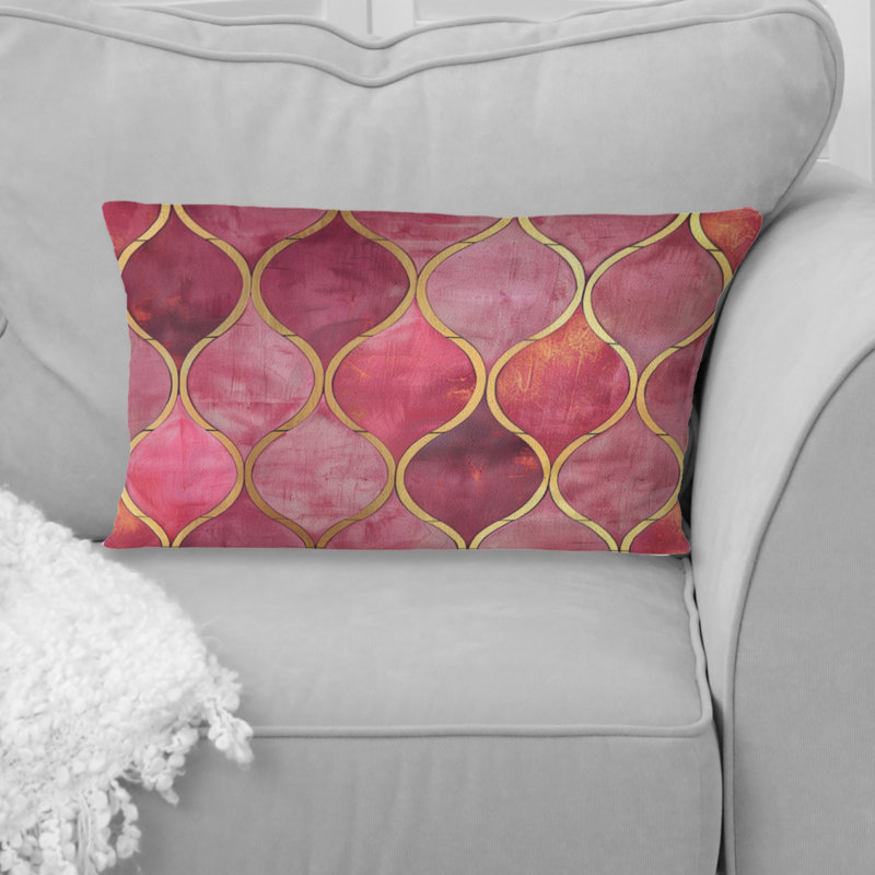 Coussin lombaire Mid-Century Trellis II - Mid-Century