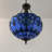 Spurling Tiffany Pendant Lights Ceiling Light Blue Stained Glass Baroque Style LED Bulbs Included 16" W*16"D*60" H-2116528012