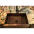33" Hammered Copper Kitchen Apron Single Basin Sink w/ Barrel Strap Design with Matching Drain and Accessories