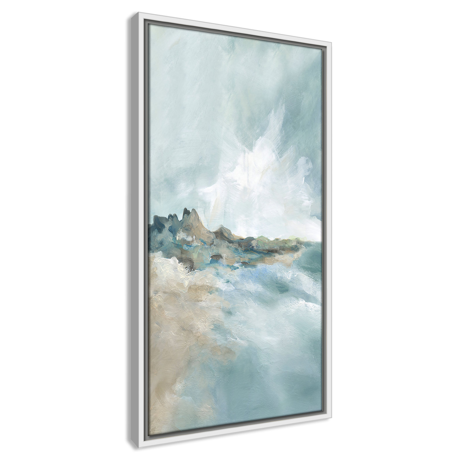Sandpoint Print by Carol Robinson, 25.5" H x 13.5" W, White