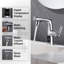Robinet rotatif pour salle de bain à affichage numérique 360 degrés, chaud et froid-105531119