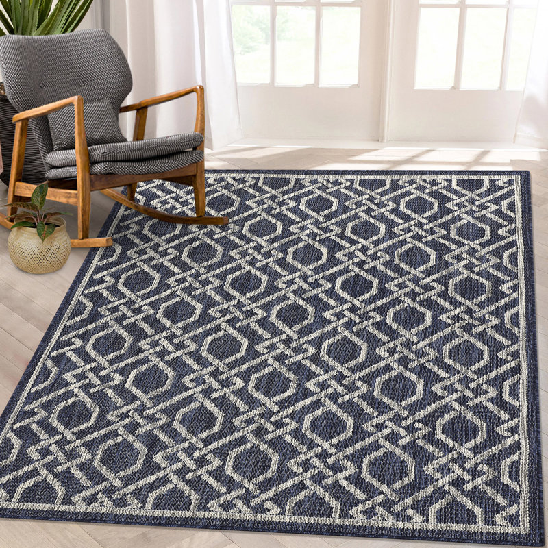 Tapis avec envers antidérapant Faydean, Rectangle 4 pi x 5 pi 3 po