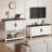 31.5'' Wood Console Table With Storage, Farmhouse Entryway Table With 2-Door-1581067777