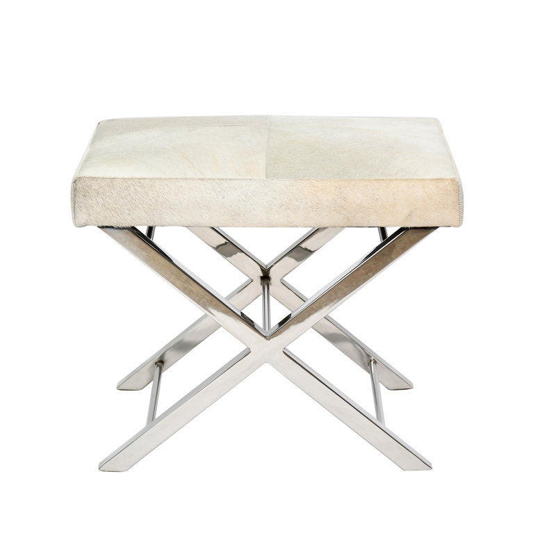 Tabouret d'appoint en acier inoxydable, Chrome
