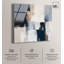 Art mural bleu en acrylique «Blue Mood Profondeur II» par Art Remedy, prêt à être accroché-780740509