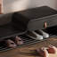 Banc à chaussures en cuir 39,4 po-107659353
