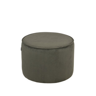 55cm Wide Round Solid Colour Pouffe Ottoman
