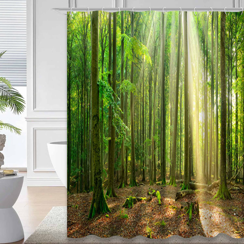 Rideau de douche Forest Tree, L 72 po x l 78 po
