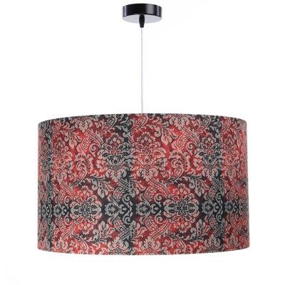 1 - Light Black Drum Pendant