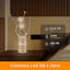 Lampe de table en forme de fleur en aluminium