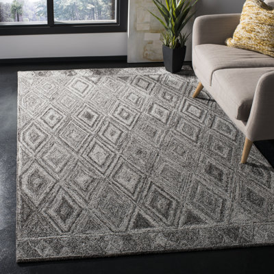 Hamm Hand Tufted Performance Geometric Rug