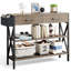Achna 32" H x 39.4" W Solid Wood Entryway Table with 2 Drawers & 2 Open Shelves-2100925931