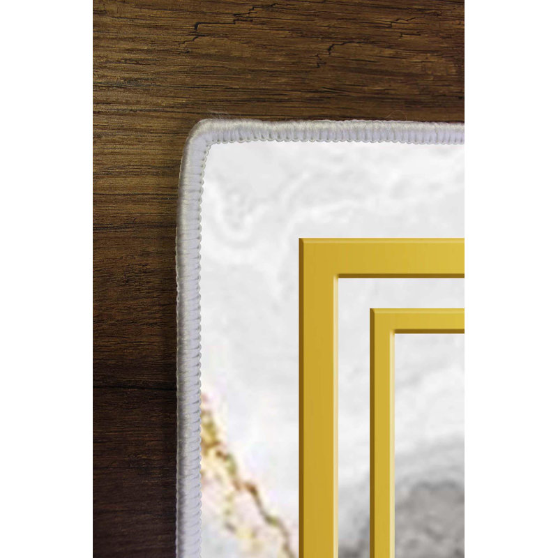 Luxurious Woven Area Rug, 100% Polyester, 23.6 x 39.4 inches | 650 g/m², 0.3 in Pile Height | Antibacterial, Non-Slip PVC Dot Underside, Machine Washable | 3D Digital Printing, Perfect for Living Room & Bedroom Decor