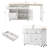 Winston Porter 81.6" W Wood Kitchen Island with Extendable Table and Power Outlets-1794520346