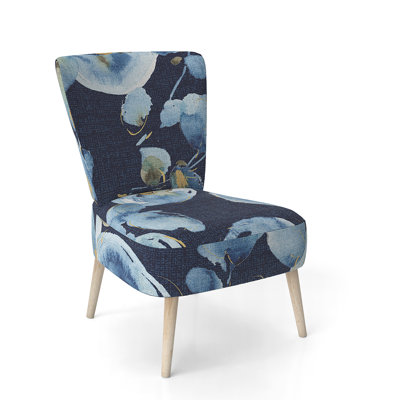 Damas / Abstrait / Motif - Chaise d'appoint rembourrée traditionnelle