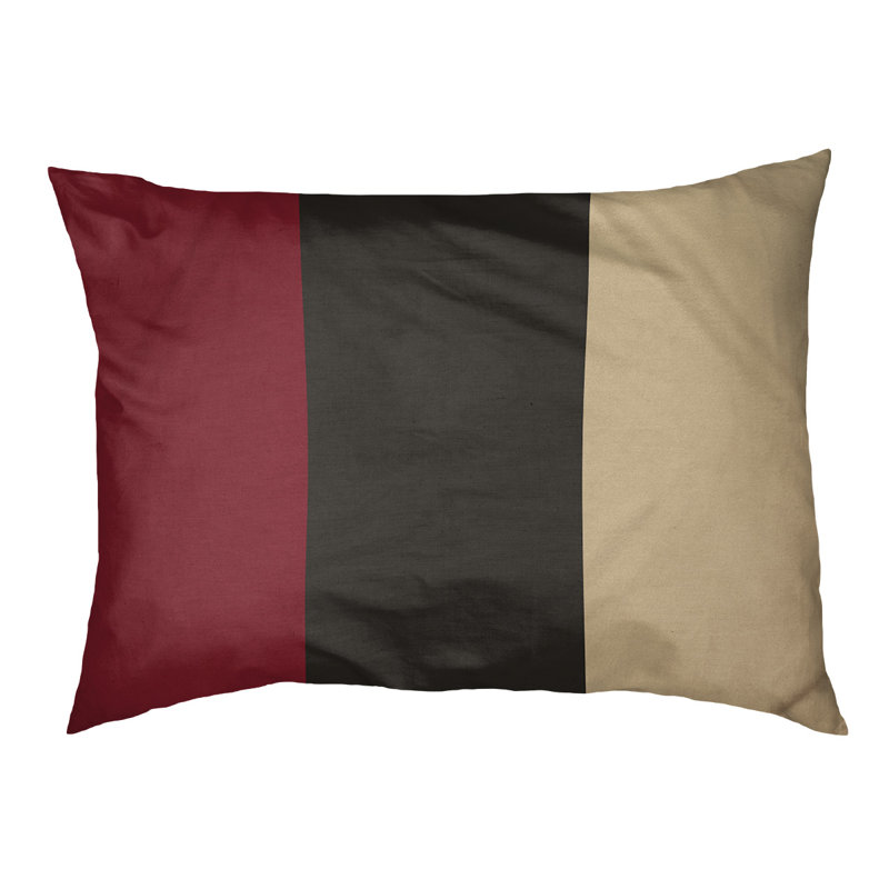 Coussin pour chien hockey Las Vegas, Grand (l 50 po x P 40 po x H 17 po), Rouge brique / noir / sable du désert