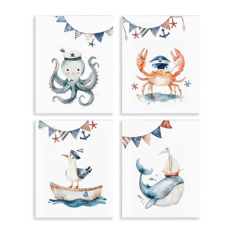 Ensemble de plaques murales Stupell Industries, "Marins" par LSR Design Studio