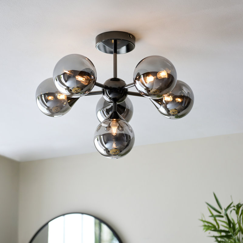 Jaxon Glass Semi Flush Mount