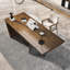 Brown Rectangular Solid Wood writing desk-107743459