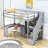 Haizley Kids Twin Loft Bed with Drawers-556665879