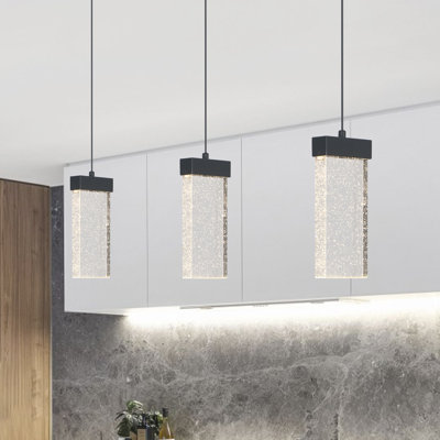Luminaire suspendu DEL moderne en cristal 3000K