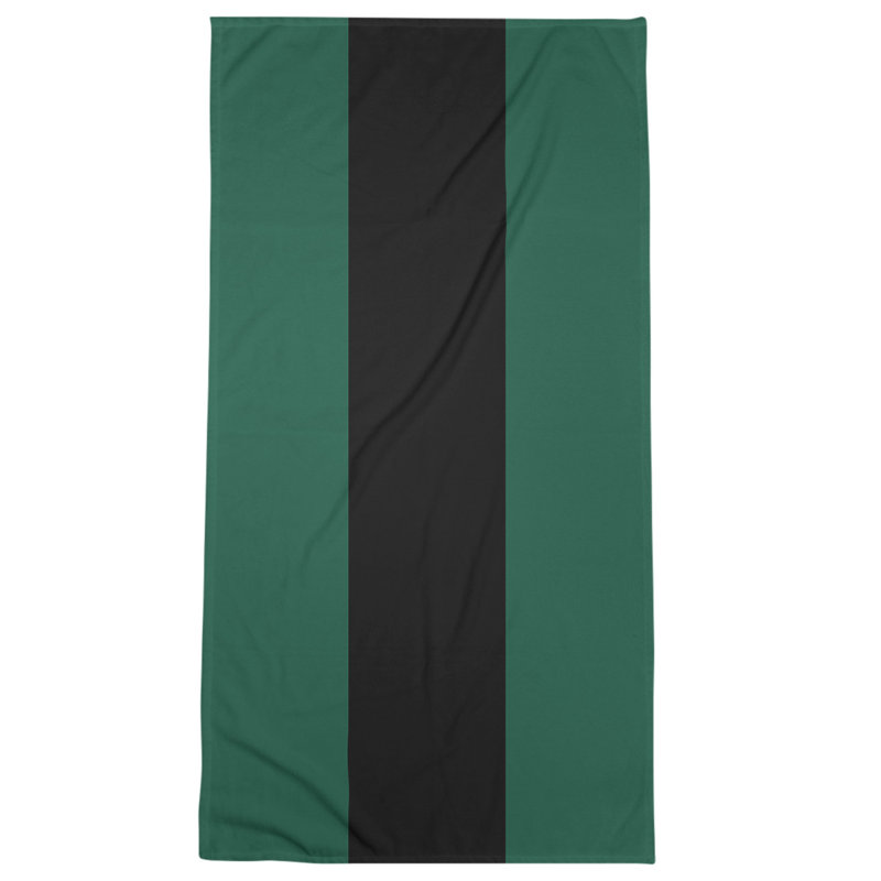 Beach Towel, Sage Green/Black