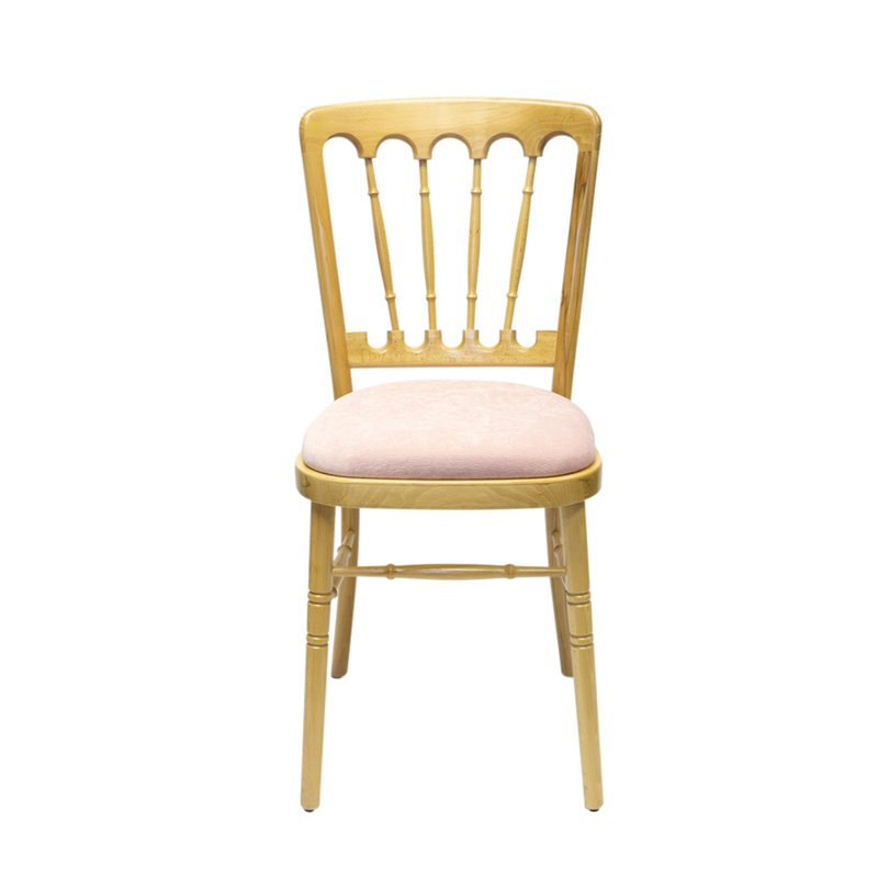Arroyo 43cm H Polyester Blend Upholstered Slat Back Side Chair, Natural, Blush