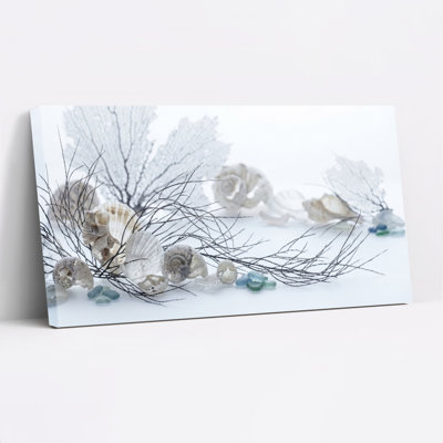 Seashell Branch, impression sur toile, ensemble de 1
